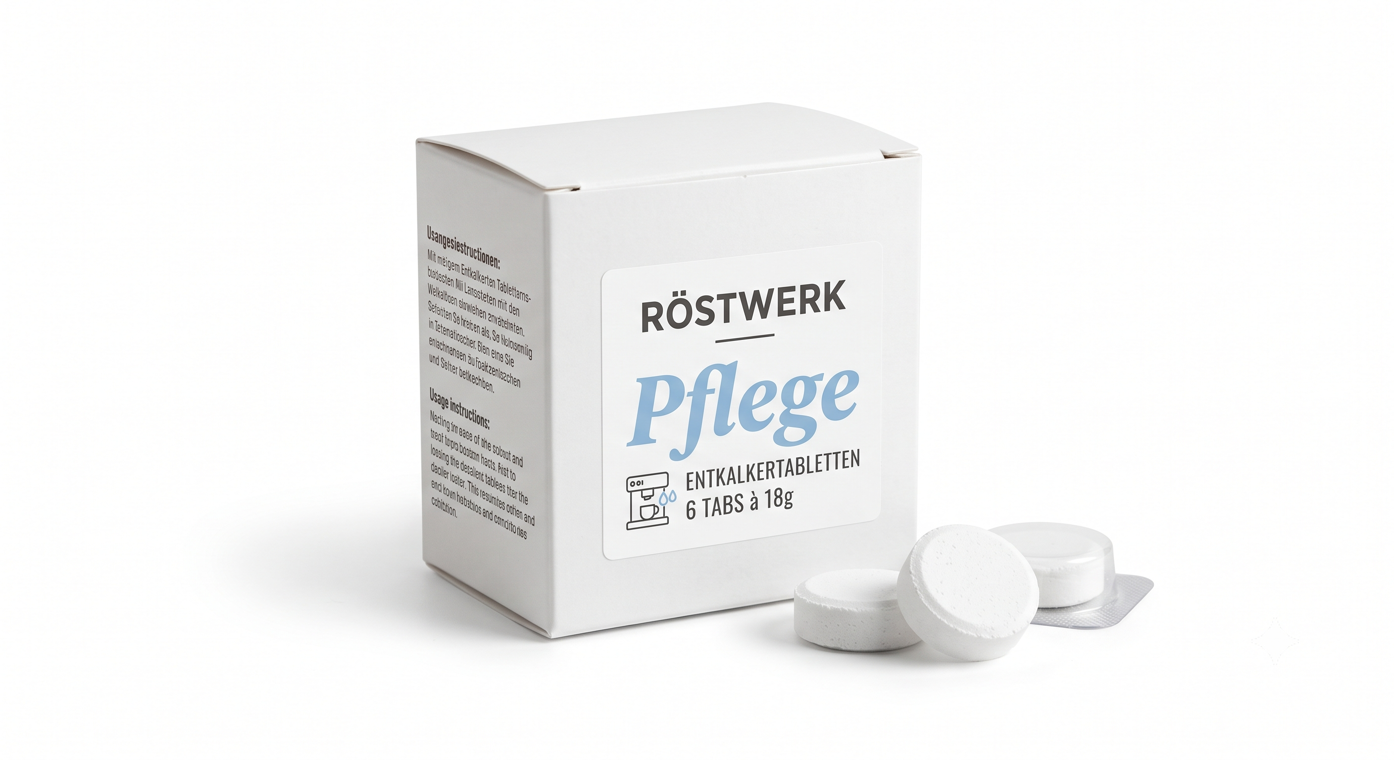 Entkalkertabletten Röstwerk Pflege